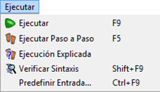 EJECUTAR