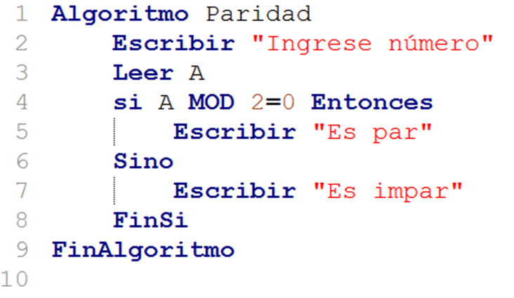 Ejemplo condicion